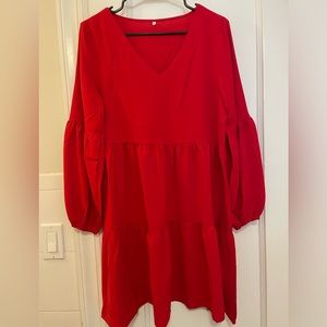 Cute Red flowy dress